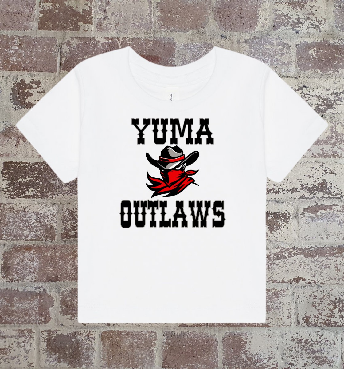 yuma outlaws infant t-shirt: for cute lil' outlaws only!