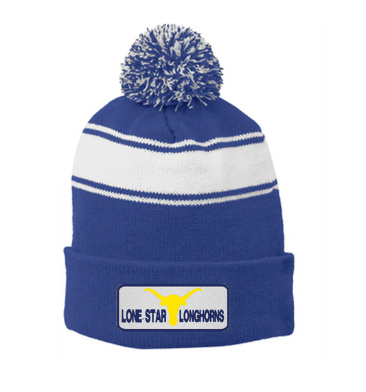 Lone Star Longhorns Stripe Pom Beanie - Cheer in Stylish Warmth!
