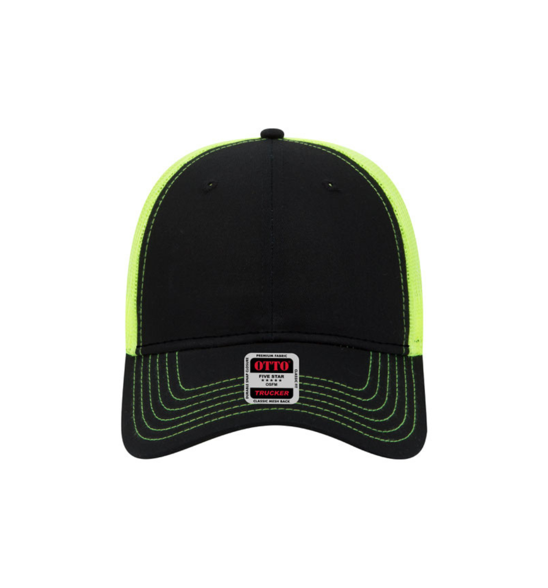 otto cap 6 panel low profile mesh back trucker hat