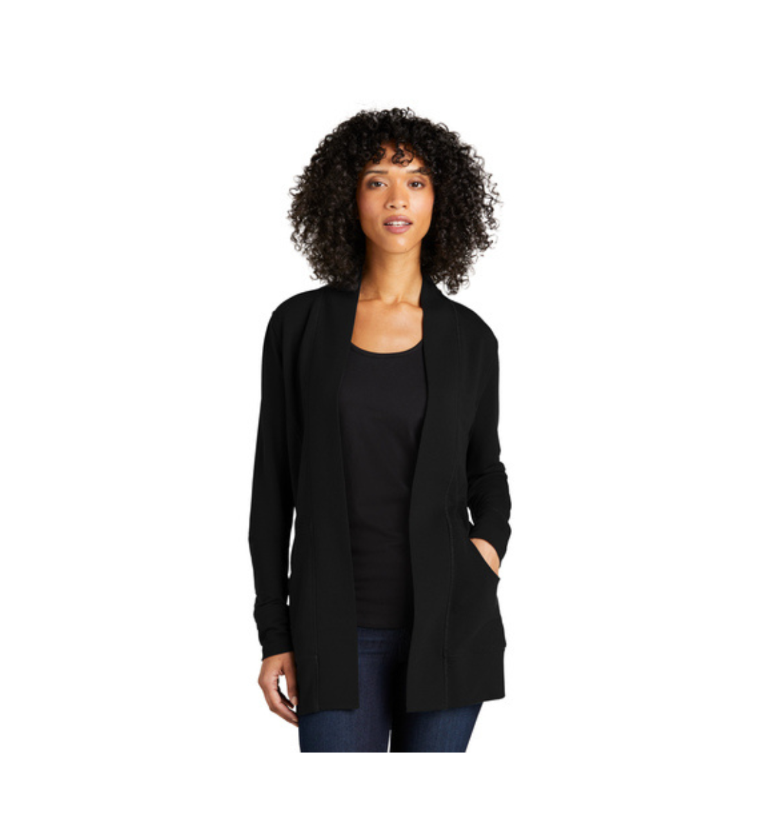port authority ladies microterry cardigan