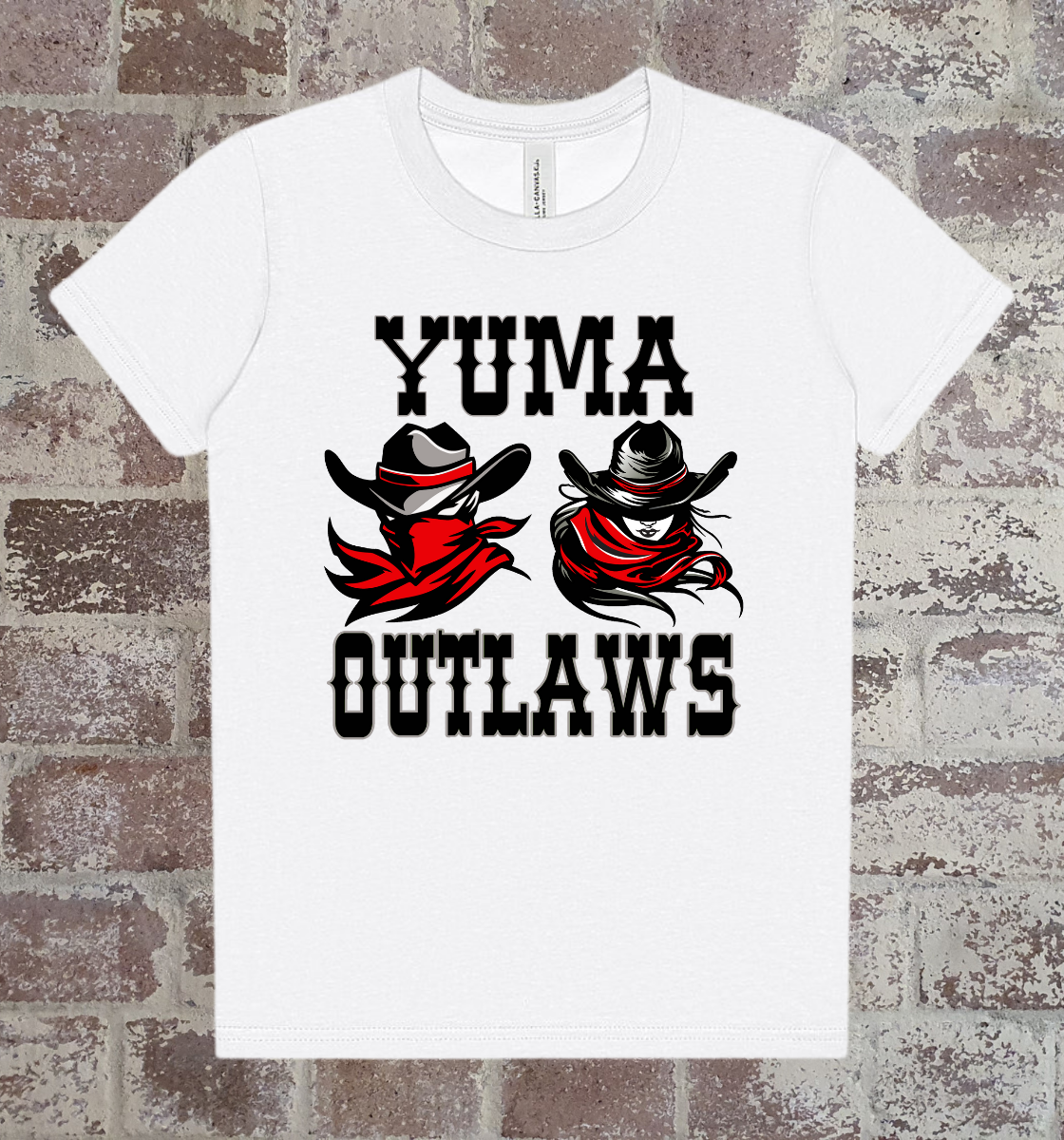 yuma outlaws youth t-shirt: for young outlaws fans only!