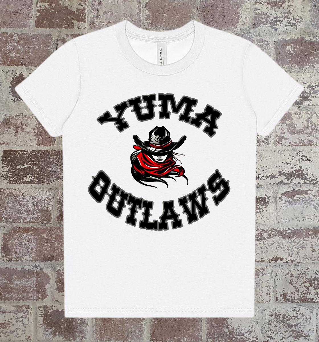 yuma outlaws youth t-shirt: for young outlaws fans only!