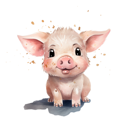 Cute Farm Animals Youth Tee – Pink | 7 Farm Animal Designs