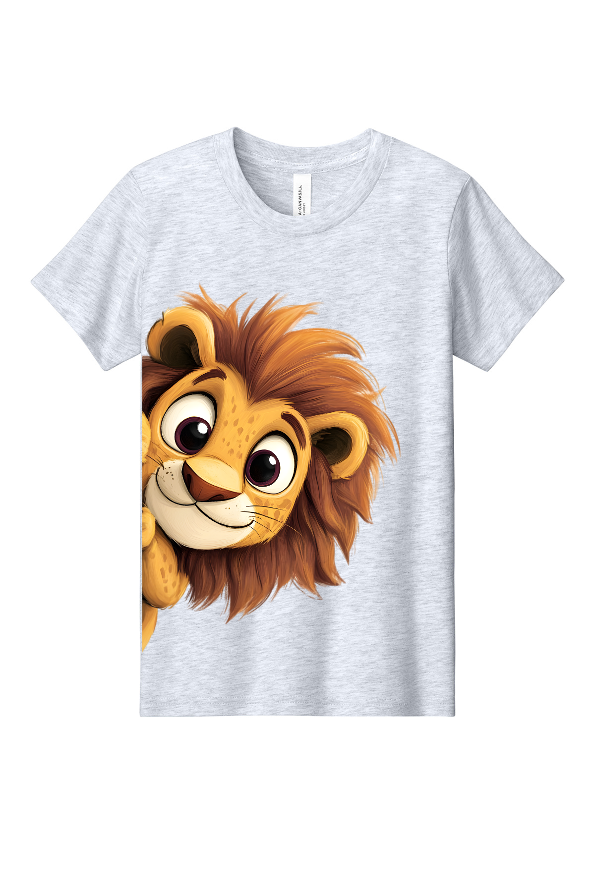 quirky animals youth tee collection 1 – heather grey | 21 peek-a-boo designs
