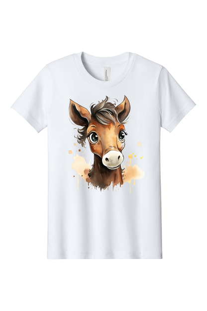 Cute Farm Animals Youth Tee – White | 7 Farm Animal Designs