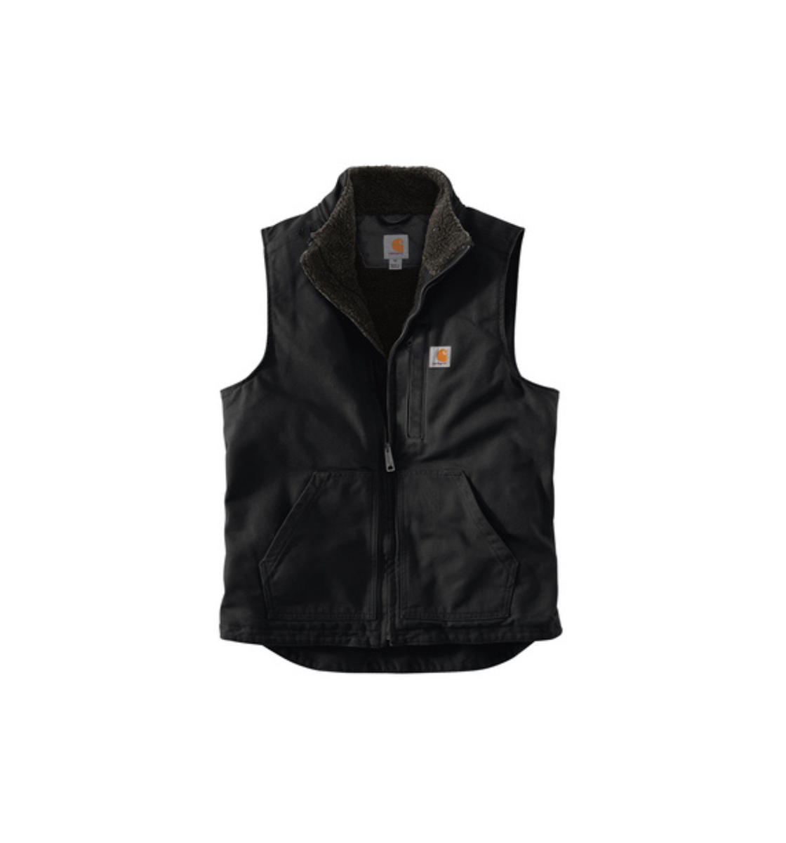 carhartt sherpa-lined mock neck vest
