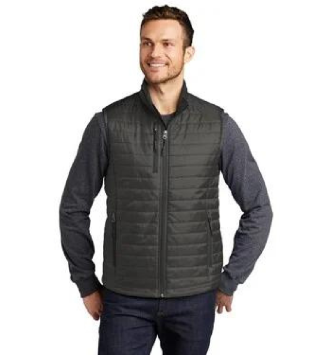 port authority packable puffy vest