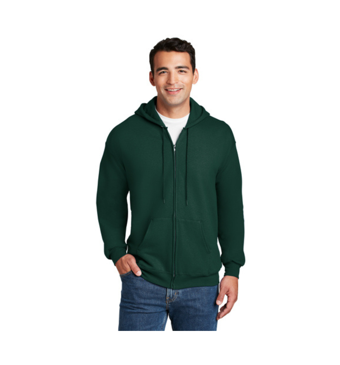 hanes ultimate cotton - full-zip hooded sweatshirt