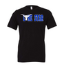 4XL / Black with Blue Logo