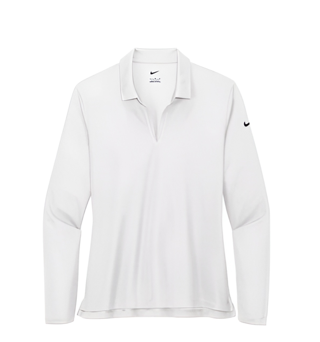 nike ladies dri-fit micro pique 2.0 long sleeve polo
