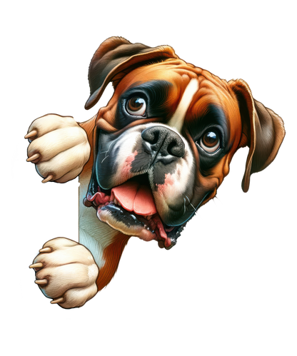 Peek-a-Boo Dogs Youth Tee – Heather Grey | 15 Dog Breed Designs