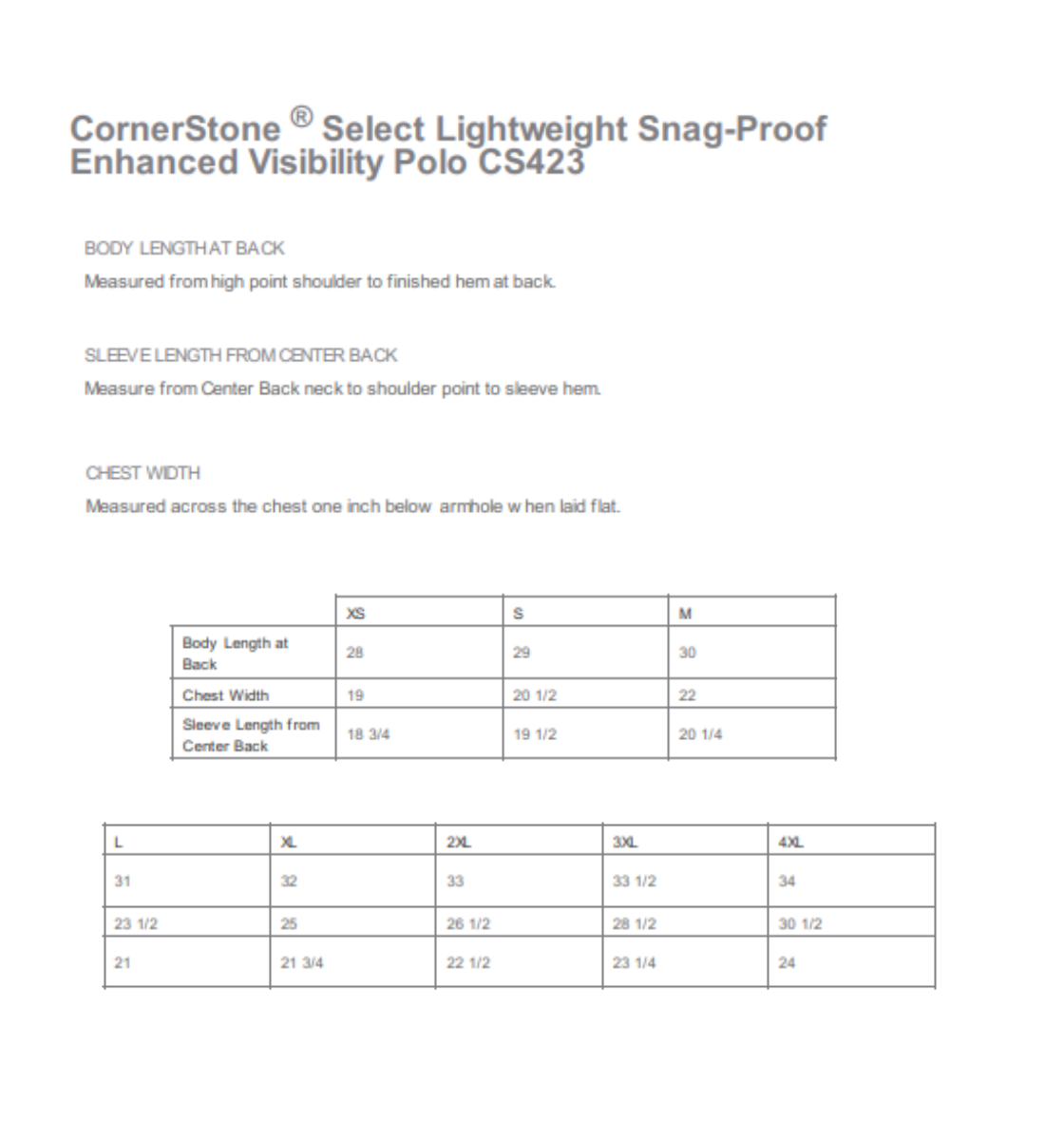 cornerstone ® select lightweight snag-proof enhanced visibility polo