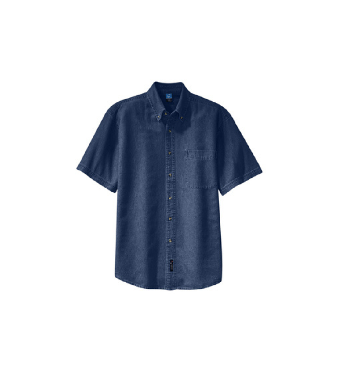 port & company - short sleeve value denim shirt