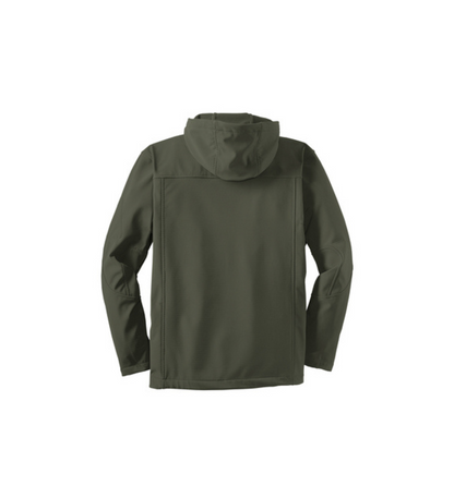 Port Authority Textured Hooded Soft Shell Jacket