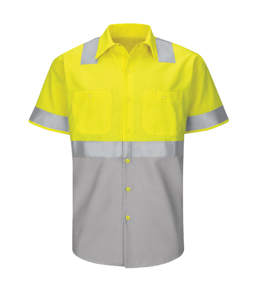 Red Kap Hi Vis Short Sleeve Shirt