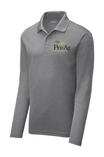 sport-tek ® posicharge ® racermesh ® long sleeve polo