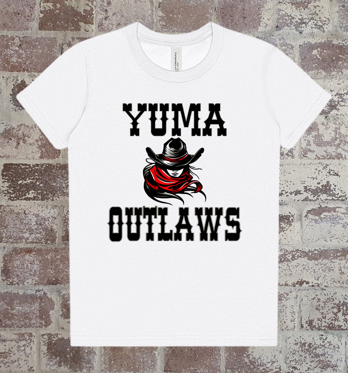 yuma outlaws youth t-shirt: for young outlaws fans only!