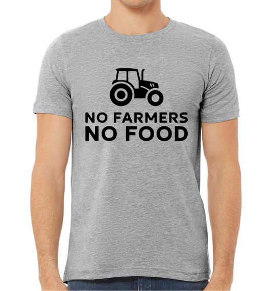 Yuma County Ag Week Unisex Tee Shirt 2024 No Farmers No Food Tractor Design