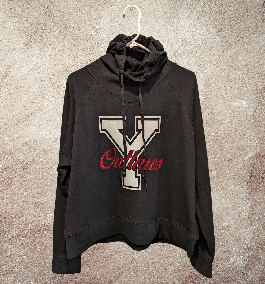 yuma outlaws ladies pullover hoodie